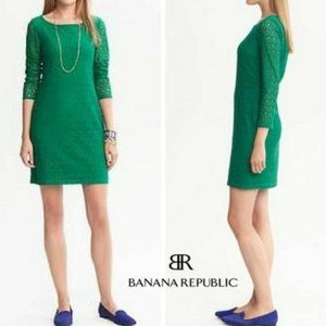 Banana Republic, Kelly green dress, Women's size 14